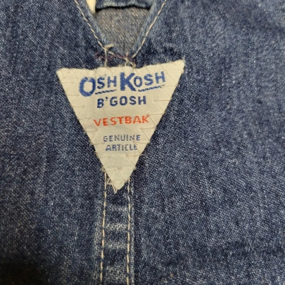 Vintage 80s Oshkosh B'Gosh Denim Blue Cotton jean overalls